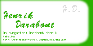 henrik darabont business card